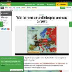 Voici les noms de famille les plus communs par pays - L&#39;Avenir Mobile