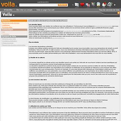 Aide Voila.fr / Charte de voila sur la protection de la vie privée
