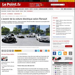 L'avenir de la voiture électrique selon Renault