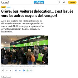 Grève : bus, voitures de location… c’est la ruée vers les autres moyens de transport