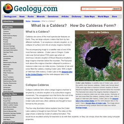 Caldera: Crater Formed by Volcanic Collapse or Explosion
