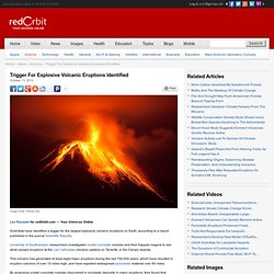 Volcanic Eruption Trigger Identified