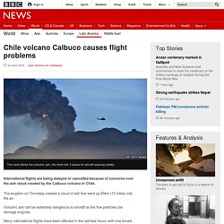 Chile volcano Calbuco causes flight problems - BBC News