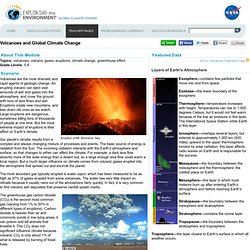 Volcanoes and Global Climate Change