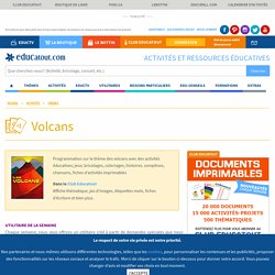 Les volcans, activités pour enfants.