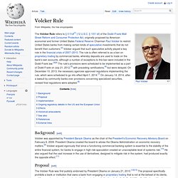 Volcker Rule - Wiki