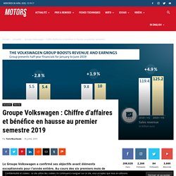 Groupe Volkswagen : Chiffre d'affaires et bénéfice en hausse au premier semestre 2019 - MOTORS ACTU