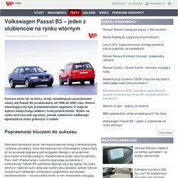 Volkswagen Passat B5 – jeden z ulubieńców na rynku wtórnym - Grupa Wirtualna Polska
