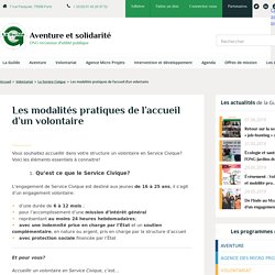 Les modalités pratiques de l'accueil d'un volontaire - Aventure et solidarité