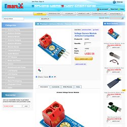 Voltage Sensor Module -Arduino Compatible - emartee.com