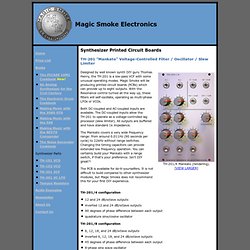 Voltage-Controlled Filter PCBs - Magic Smoke Electronics