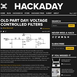 Old Part Day: Voltage Controlled Filters