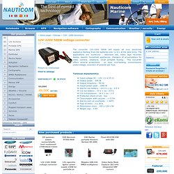 Convertisseur de tension 12V-220V 600W - Port USB avec Nauticom