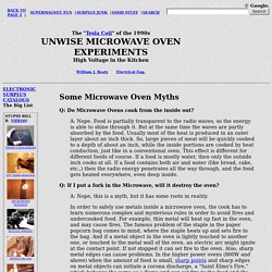 High Voltage in your Kitchen: Unwise Microwave Oven Experiments, page 4