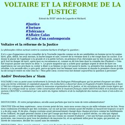 Voltaire et la Justice