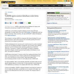 VoltDB open-source database exits beta