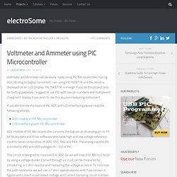 Voltmeter and Ammeter using PIC Microcontroller