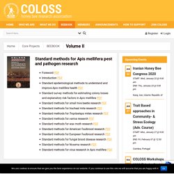 Volume II – COLOSS