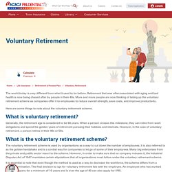 Voluntary Retirement