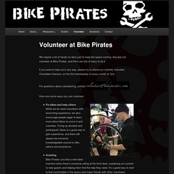 Volunteer at Bike Pirates