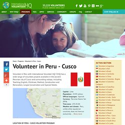 Volunteer in Peru - Cusco teaching English