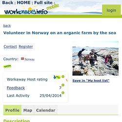 Volunteer in Norway on an organic farm by the sea - workaway.info