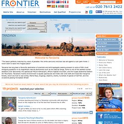 Gap year travel abroad, gap work, volunteer and travel year with Frontier