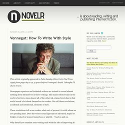 Vonnegut: How To Write With Style - Novelr