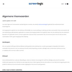 Algemene Voorwaarden - Screenlogic