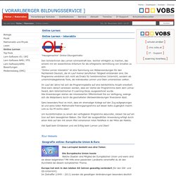 Online Lernen: Vorarlberger Bildungsservice