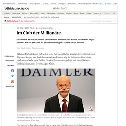 Vorstandsgehälter - Im Club der Millionäre - Wirtschaft