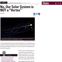 Vortex motion: Viral video showing Sun’s motion through galaxy is wrong.