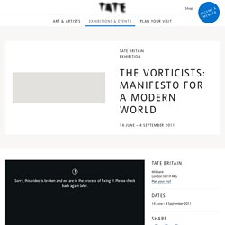 [GB] The Vorticists: Manifesto for a Modern World – exposition à la Tate Britain