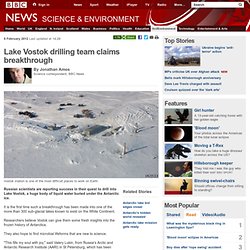Race to drill into Antarctic lake