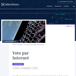 Vote par Internet et sécurisation des données - Interstices