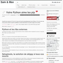 Votre Python aime les pip