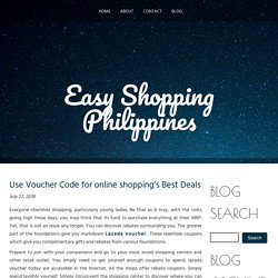 Use Voucher Code for online shopping’s Best Deals