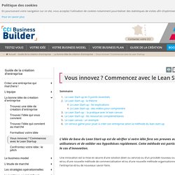 Vous innovez ? Commencez avec le Lean Startup