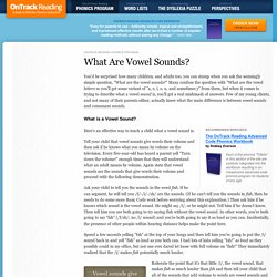 What Are Vowel Sounds? (Free Worksheet on Short Vowels)