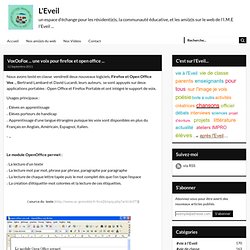 VoxOoFox ... une voix pour firefox et open office