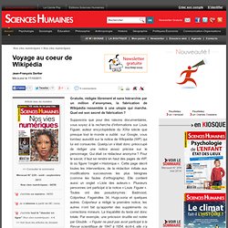 Voyage au coeur de Wikipédia - Jean-François Dortier, article Sociologie