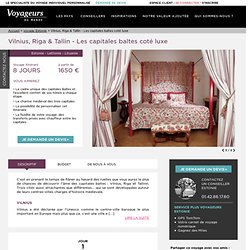 Voyage hotel luxe pays baltes