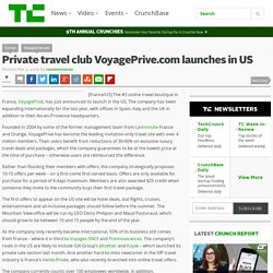 Private travel club VoyagePrive.com launches in US