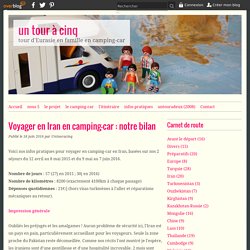 Voyager en Iran en camping-car : notre bilan - un tour à cinq