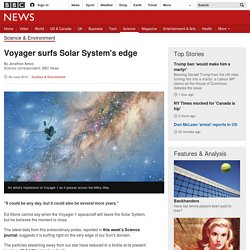Voyager surfs Solar System's edge