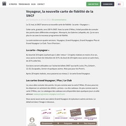 La carte Voyageur SNCF : un nouveau programme de fidélité