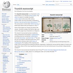 Voynich manuscript