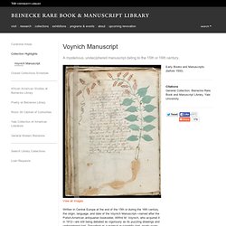 Voynich Manuscript