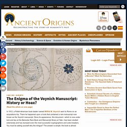 The Enigma of the Voynich Manuscript: History or Hoax?