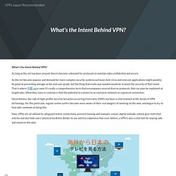 VPN Japan Recommended